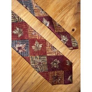 Nordstrom Neck Tie Men Autumn Leaves‎ Business Wedding Resort